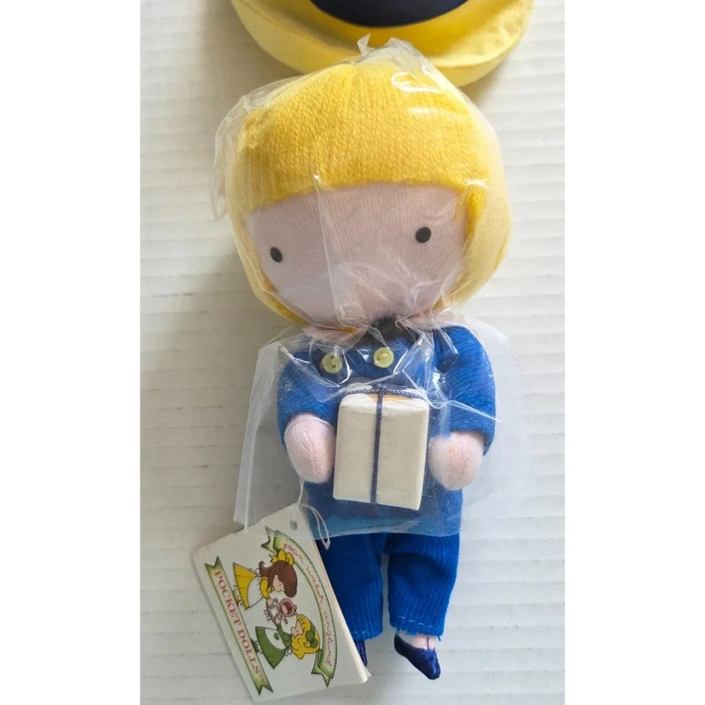 VTG 1981 Joan Walsh Anglund Pocket Dolls Birthday Boy 7" Corduroy Clothing - Picture 2 of 15